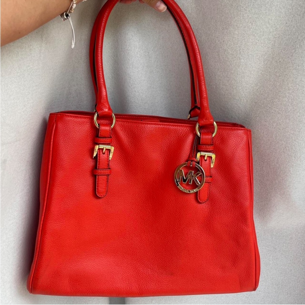 Michael Kors Red Tote Bag